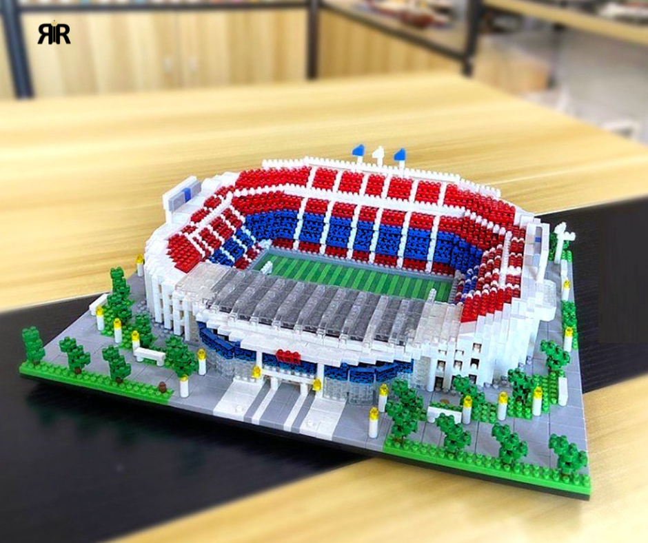 Set blocuri de constructie RIR®, Stadion Camp Nou – FC Barcelona, 3500 piese