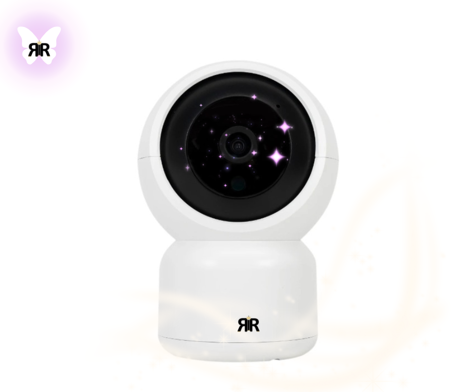 Monitor video wireless pentru bebelusi RIR@ PRO, ecran LCD, camera rotativa, infrarosu, redare muzica, detectare temperatura