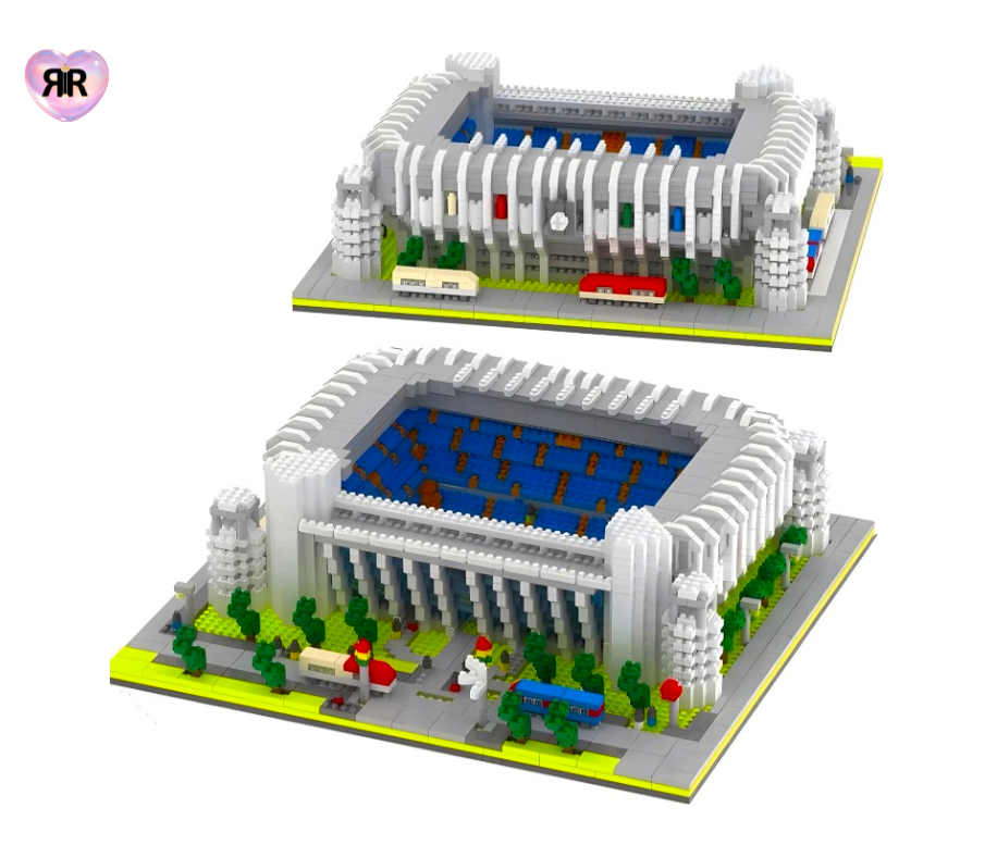Set de construcție 3D, RIR, Stadion Santiago Bernabeu, 3823 piese, multicolor, 28x24x8cm