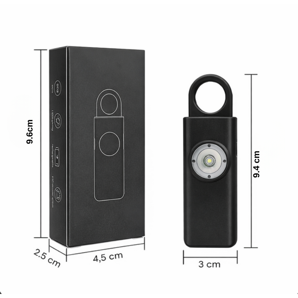 Alarma personala de siguranta RIR, 130 dB, apel automat, localizare GPS, Bluetooth, Copii, Adulti si Varstnici