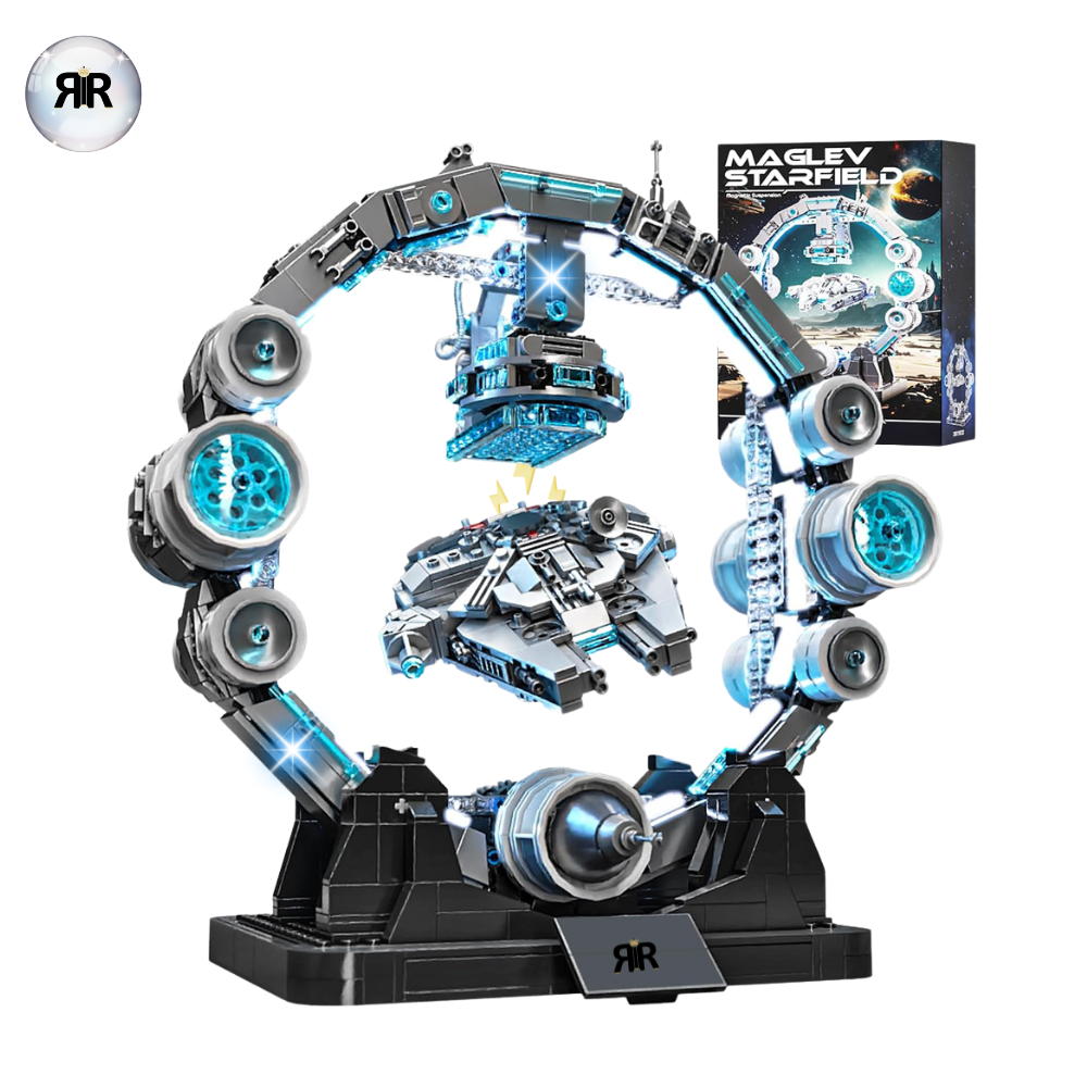 Set de Constructie SF, Nava Spatiala, Levitare Magnetica by RIR@, cu led