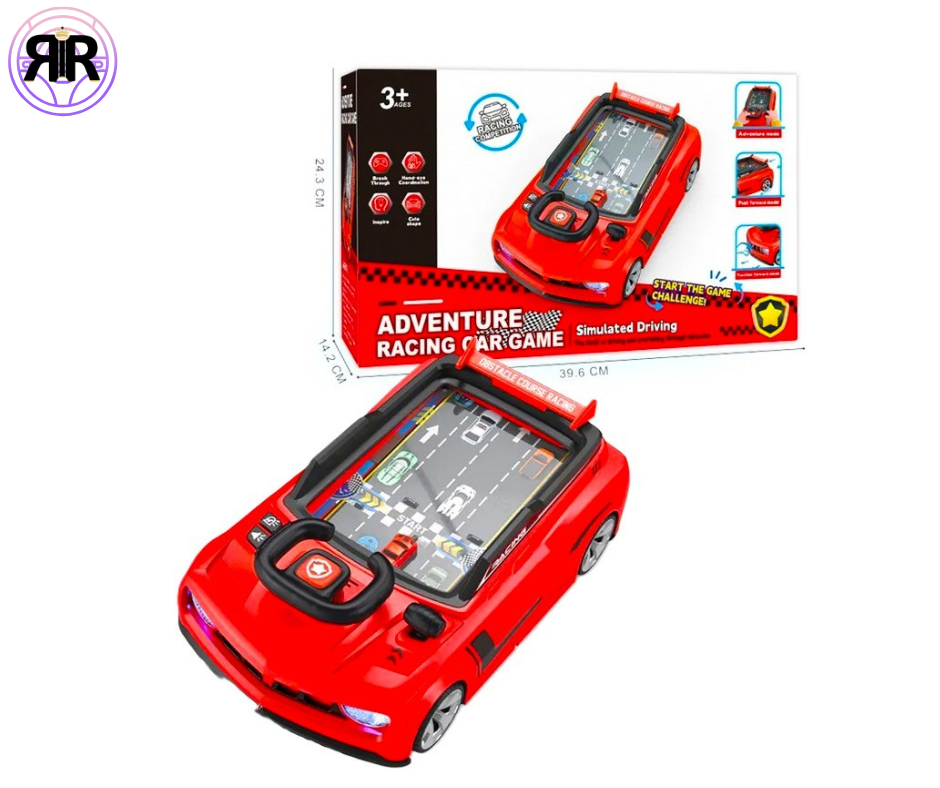 Joc interactiv Ferrari - RIR®, simulator curse de masini, cu volan, frana si acceleratie