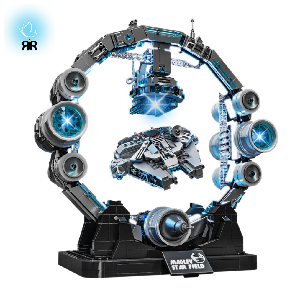 Set de Constructie SF, Nava Spatiala, Levitare Magnetica by RIR@, cu led