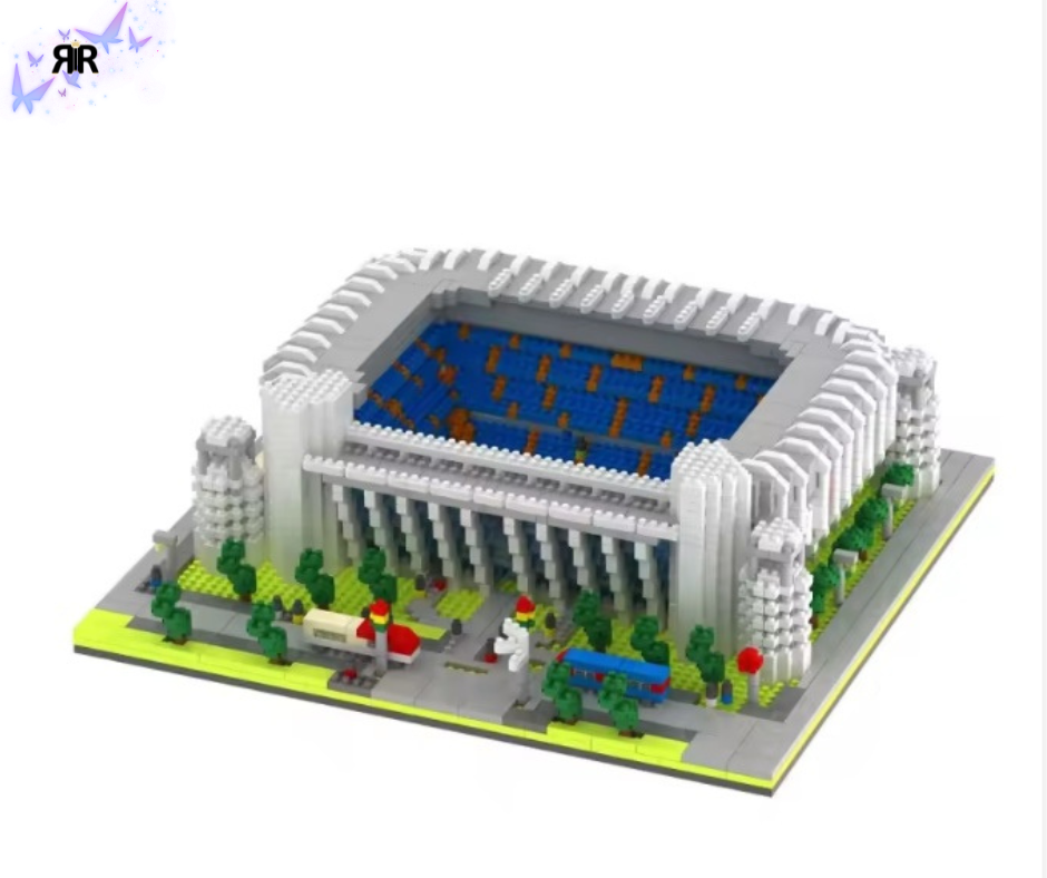 Set de construcție 3D, RIR, Stadion Santiago Bernabeu, 3823 piese, multicolor, 28x24x8cm