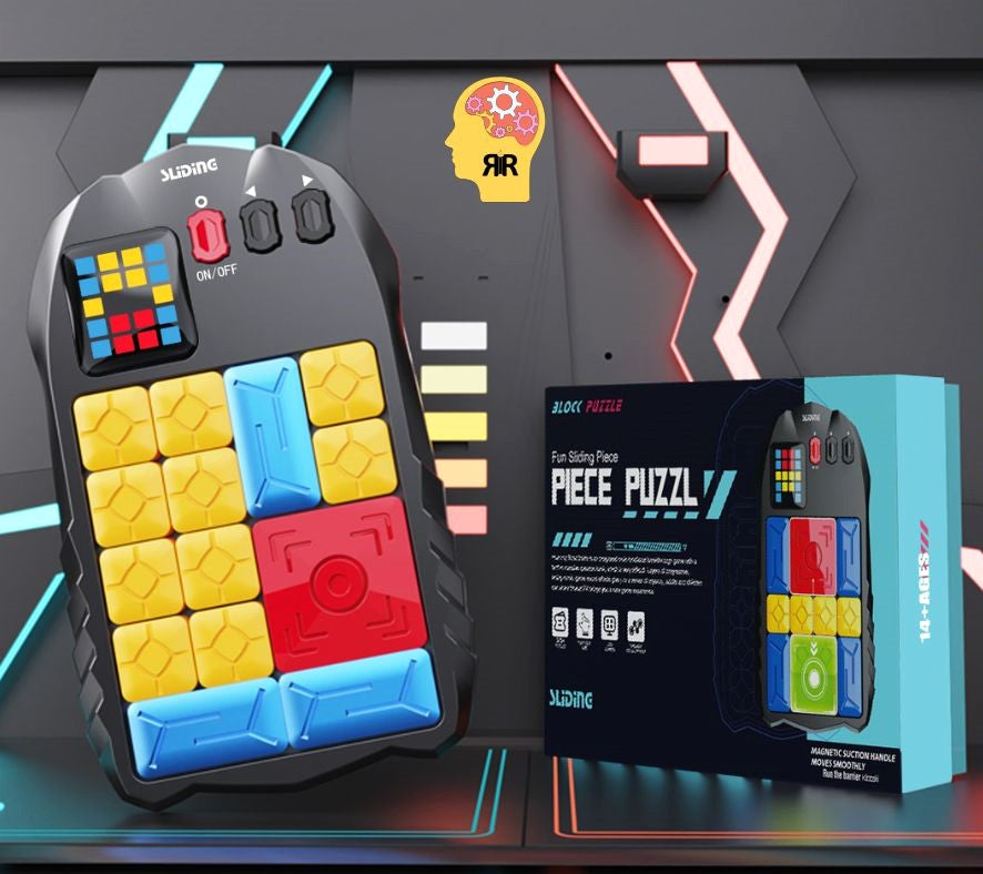 Joc Smart Electronic RIR®, Super Slide Puzzle Magnetic cu piese utilizate prin glisare, 500 Nivele
