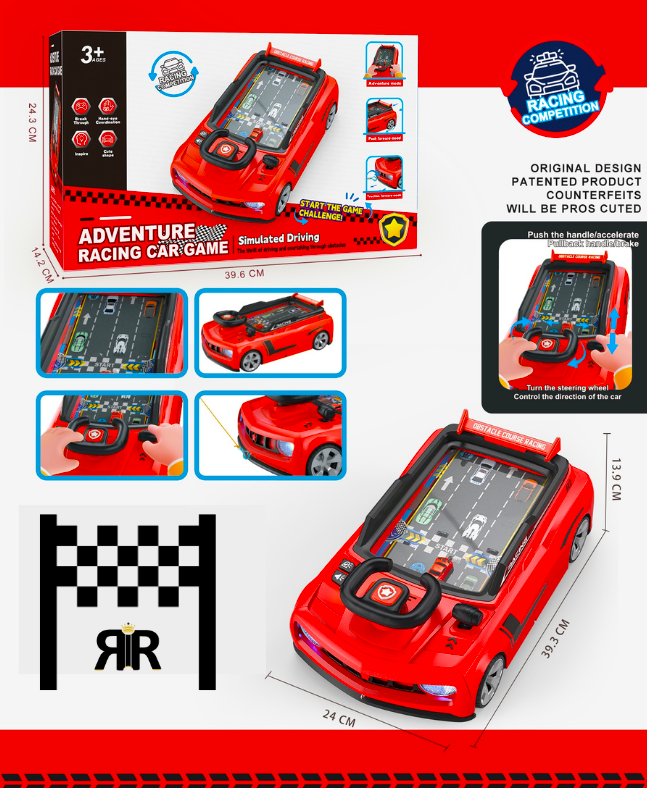 Joc interactiv Ferrari - RIR®, simulator curse de masini, cu volan, frana si acceleratie