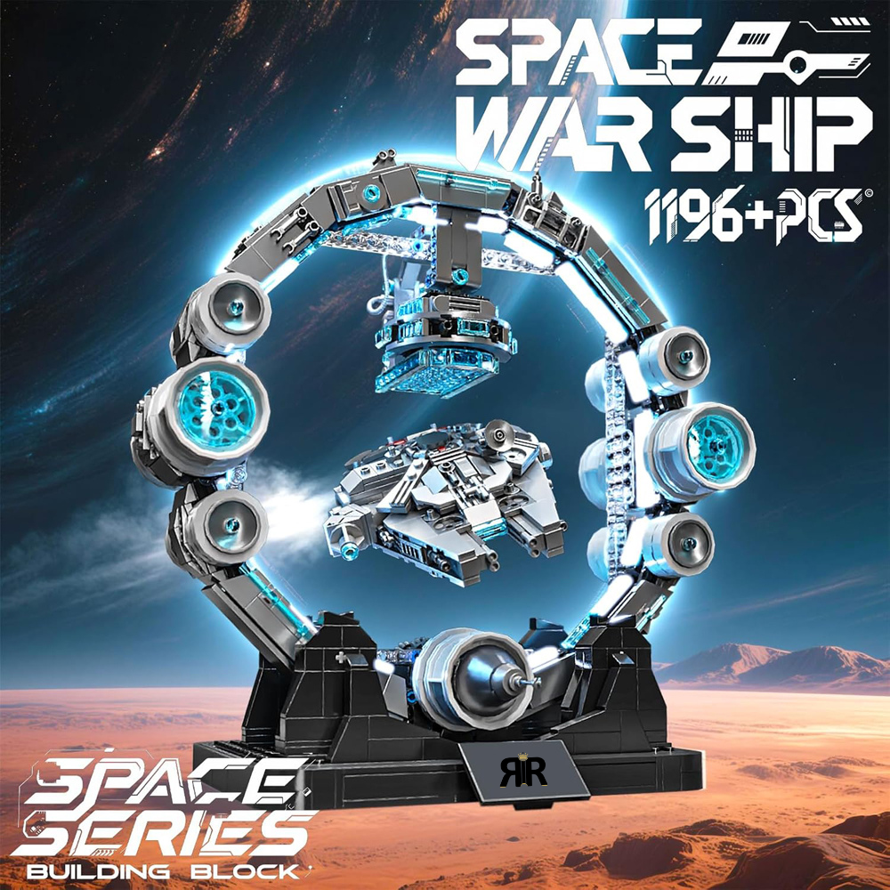 Set de Constructie SF, Nava Spatiala, Levitare Magnetica by RIR@, cu led