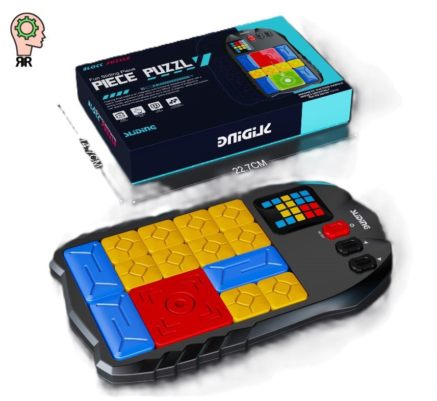 Joc Smart Electronic RIR®, Super Slide Puzzle Magnetic cu piese utilizate prin glisare, 500 Nivele