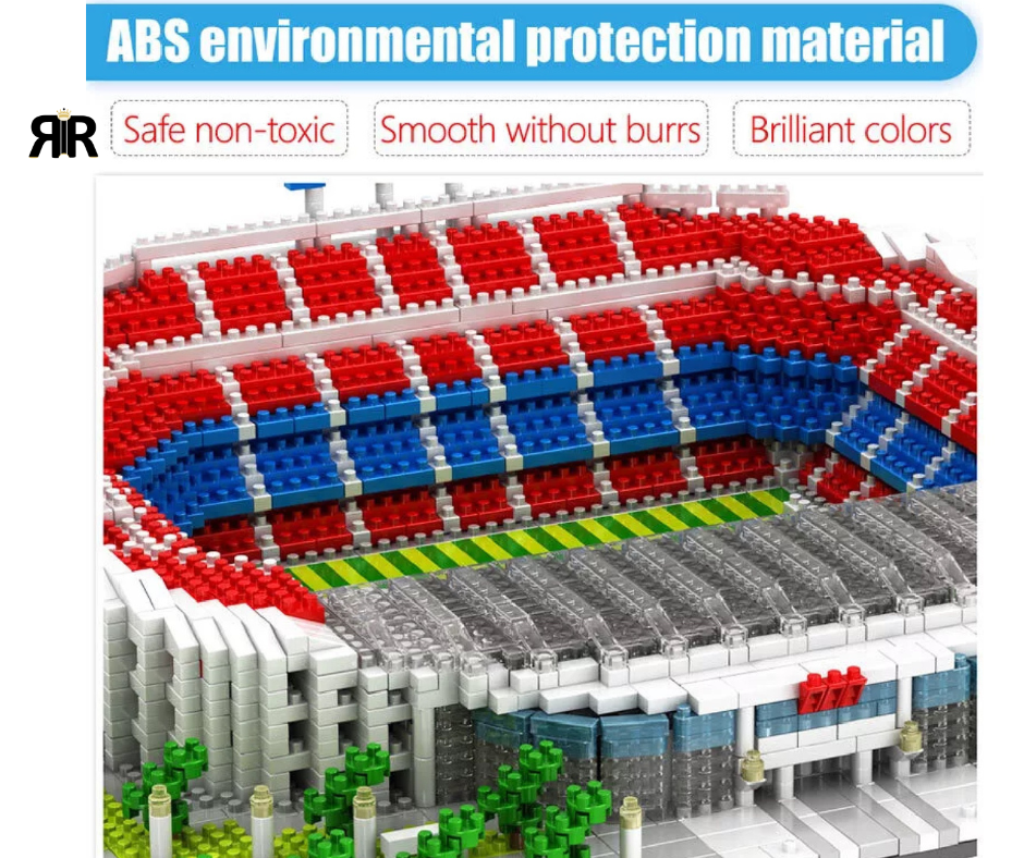 Set blocuri de constructie RIR®, Stadion Camp Nou – FC Barcelona, 3500 piese