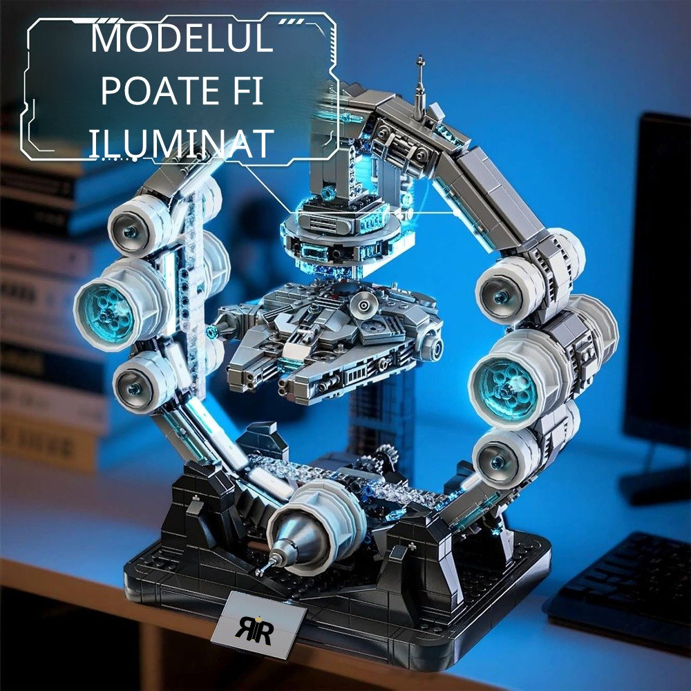 Set de Constructie SF, Nava Spatiala, Levitare Magnetica by RIR@, cu led