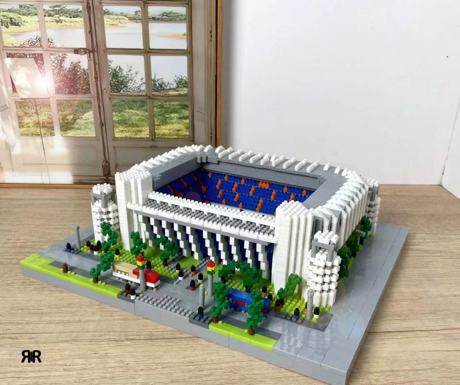 Set de construcție 3D, RIR, Stadion Santiago Bernabeu, 3823 piese, multicolor, 28x24x8cm