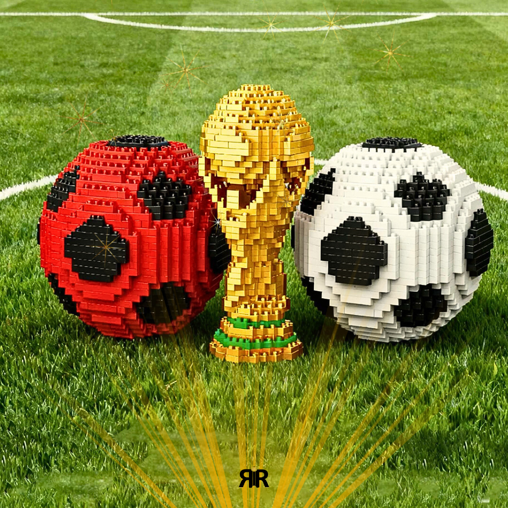 Cupa Mondiala – Set de Constructie Premium by RIR@ ~900 Micropiese, Trofeu Iconic 3D