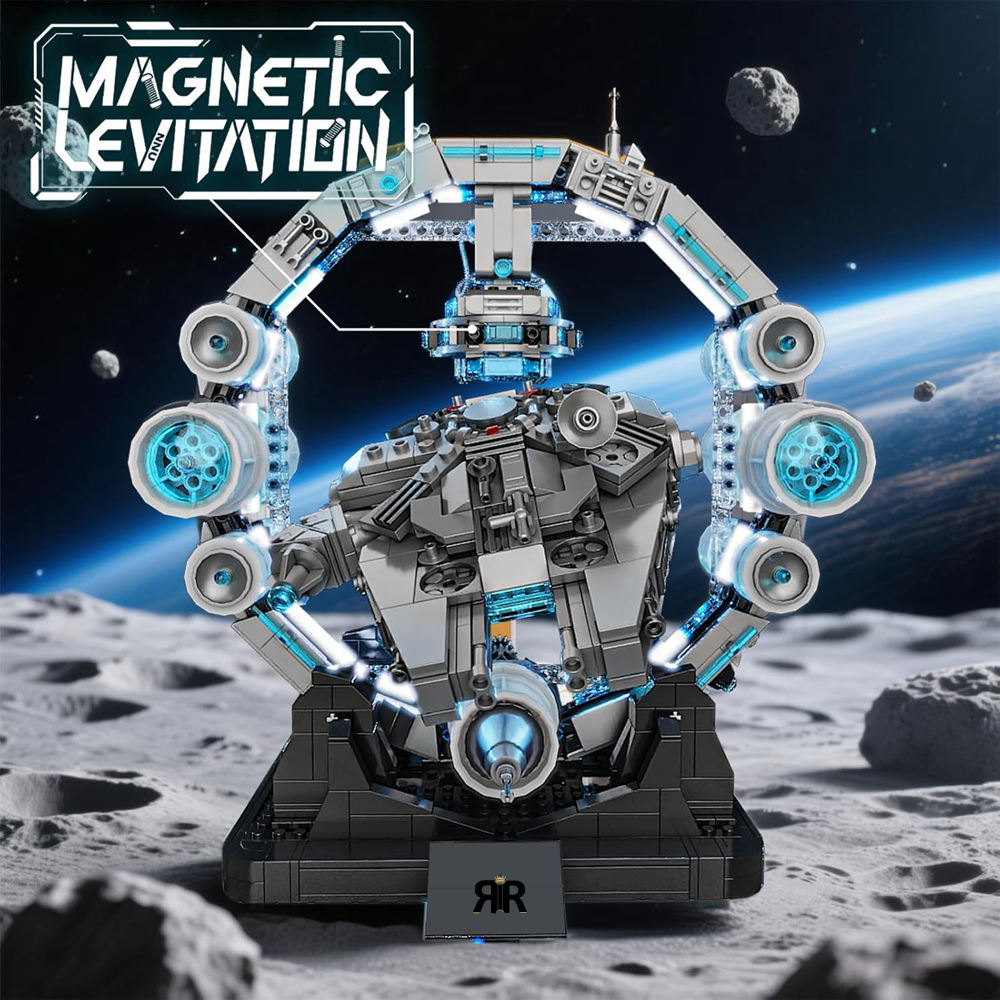 Set de Constructie SF, Nava Spatiala, Levitare Magnetica by RIR@, cu led