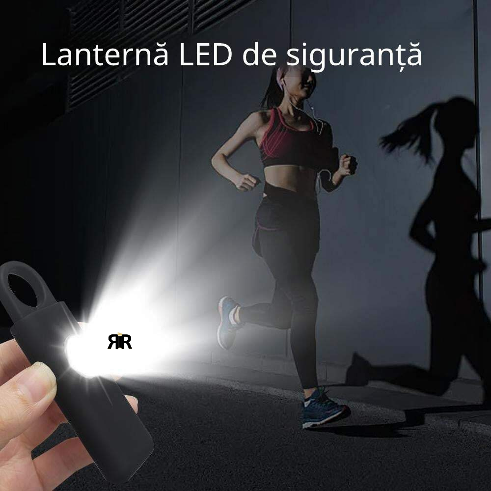 Alarma personala de siguranta RIR, 130 dB, apel automat, localizare GPS, Bluetooth, Copii, Adulti si Varstnici