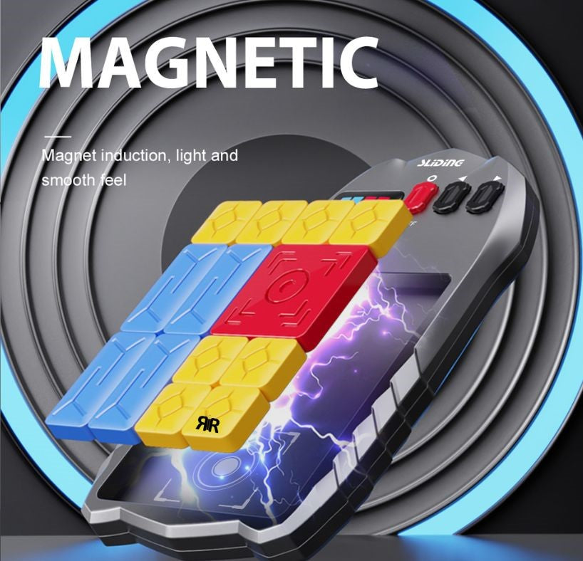 Joc Smart Electronic RIR®, Super Slide Puzzle Magnetic cu piese utilizate prin glisare, 500 Nivele