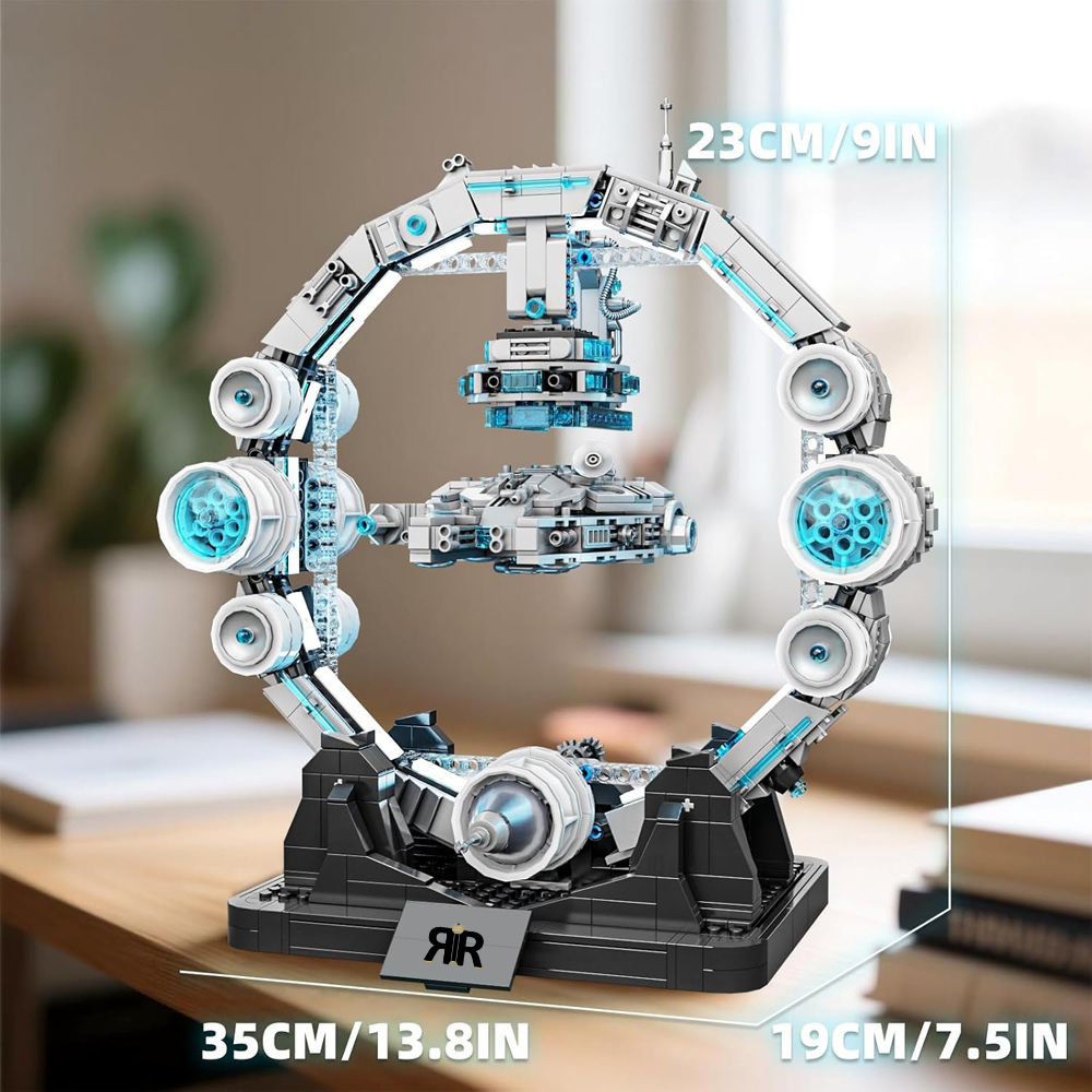Set de Constructie SF, Nava Spatiala, Levitare Magnetica by RIR@, cu led