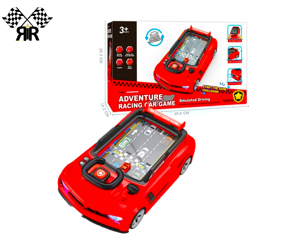 Joc interactiv Ferrari - RIR®, simulator curse de masini, cu volan, frana si acceleratie
