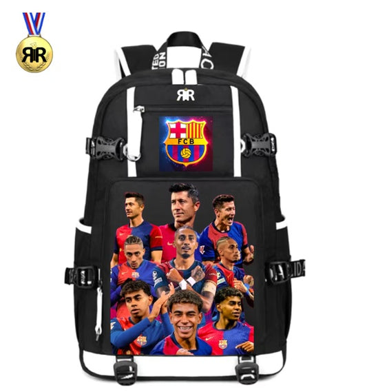 Ghiozdan de campion FC BARCELONA – Editie BARÇA LEGENDS, Ergonomic, Impermeabil, by RIR®
