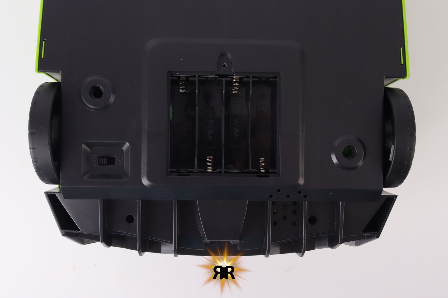 Jucarie Interactiva Masina Lamborghini by RIR@, Simulator de curse cu Lumini, 2–5 ani, cablu USB, verde