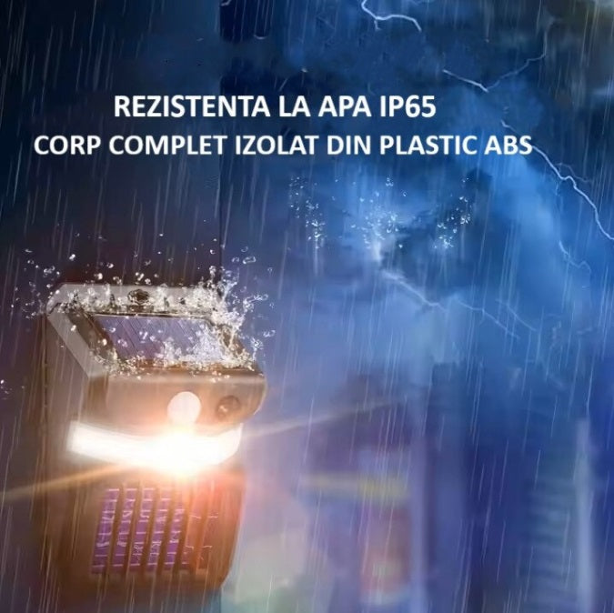 Lampă Solară Anti-Țânțari RirBob™, Electrosoc UV pentru Insecte, Încărcare Solară, Senzor de Mișcare, Lumină LED Exterior