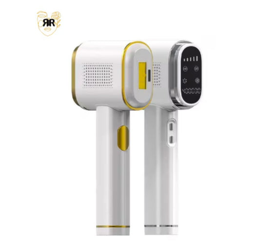 Epilator IPL Profesional 3 in 1 RIR® – Epilare Definitiva, Intinerirea Pielii si Tratarea Acneei, Alb perlat