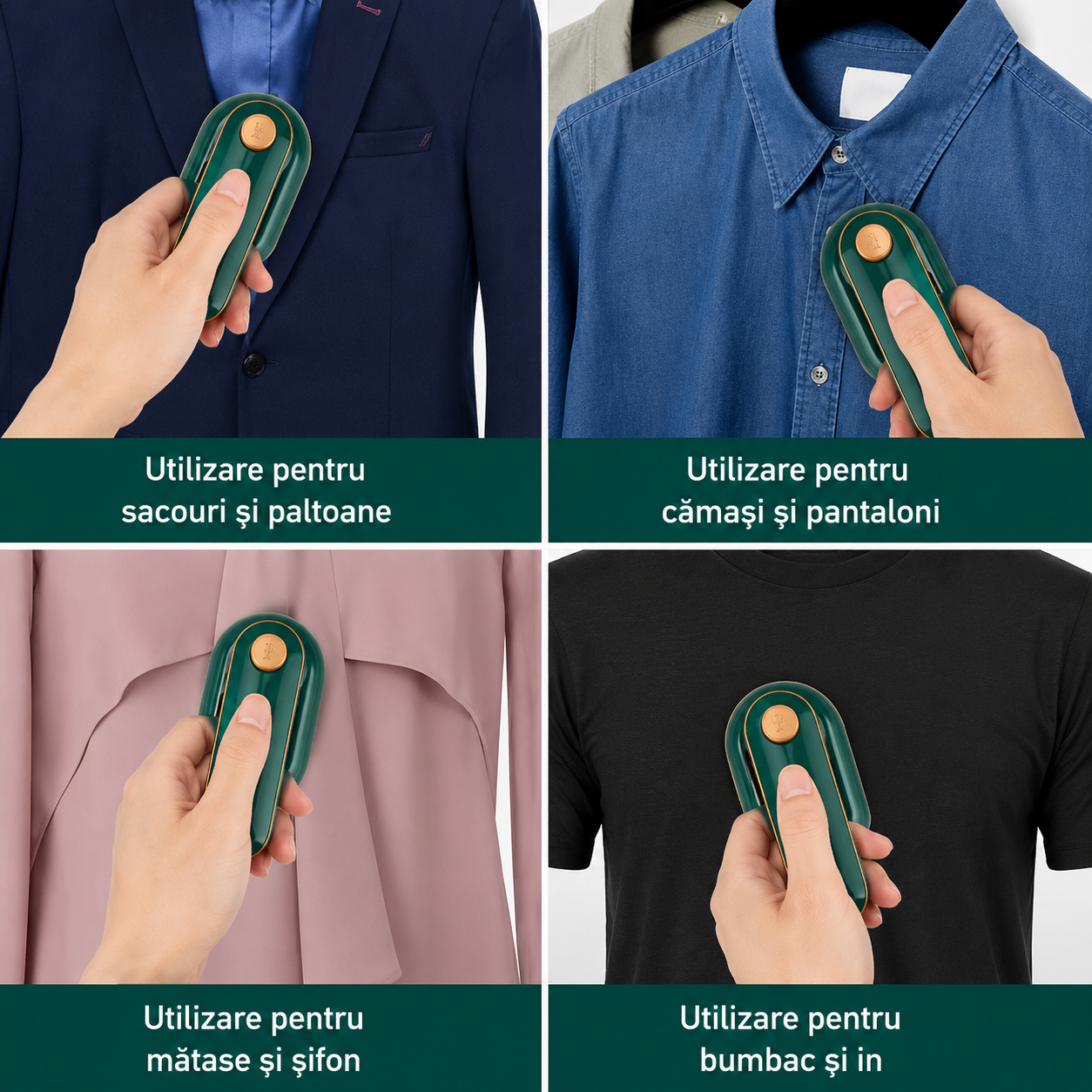 Fier de Călcat Mini cu Abur RirBob™ 16 cm– Pliabil, Portabil, Talpă Ceramică, Încălzire Rapidă