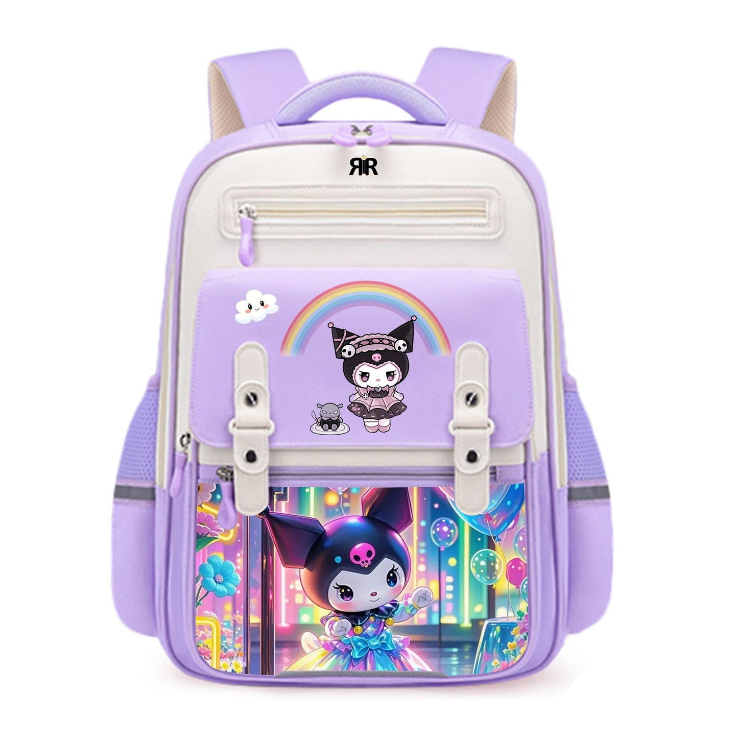 Ghiozdan Școală Fashion KUROMI - Impermeabil, Ergonomic