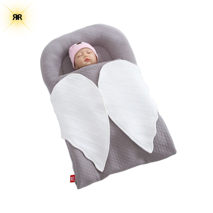 Sac de dormit multifunctional pentru bebelusi, Ingeras RIR@ – 100% bumbac organic, fete si baieti, gri