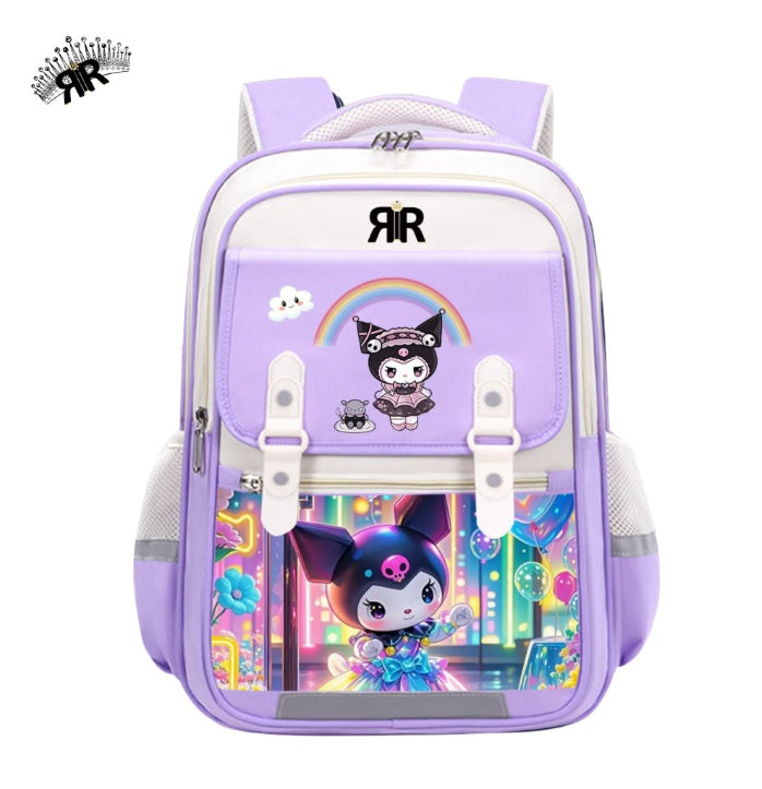 Ghiozdan Școală Fashion KUROMI - Impermeabil, Ergonomic