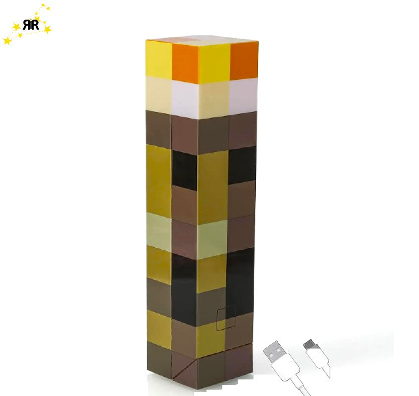 Lampa de veghe Faclia din Lumea Virtuala RIR®, cu lumina led si cablu încărcare USB