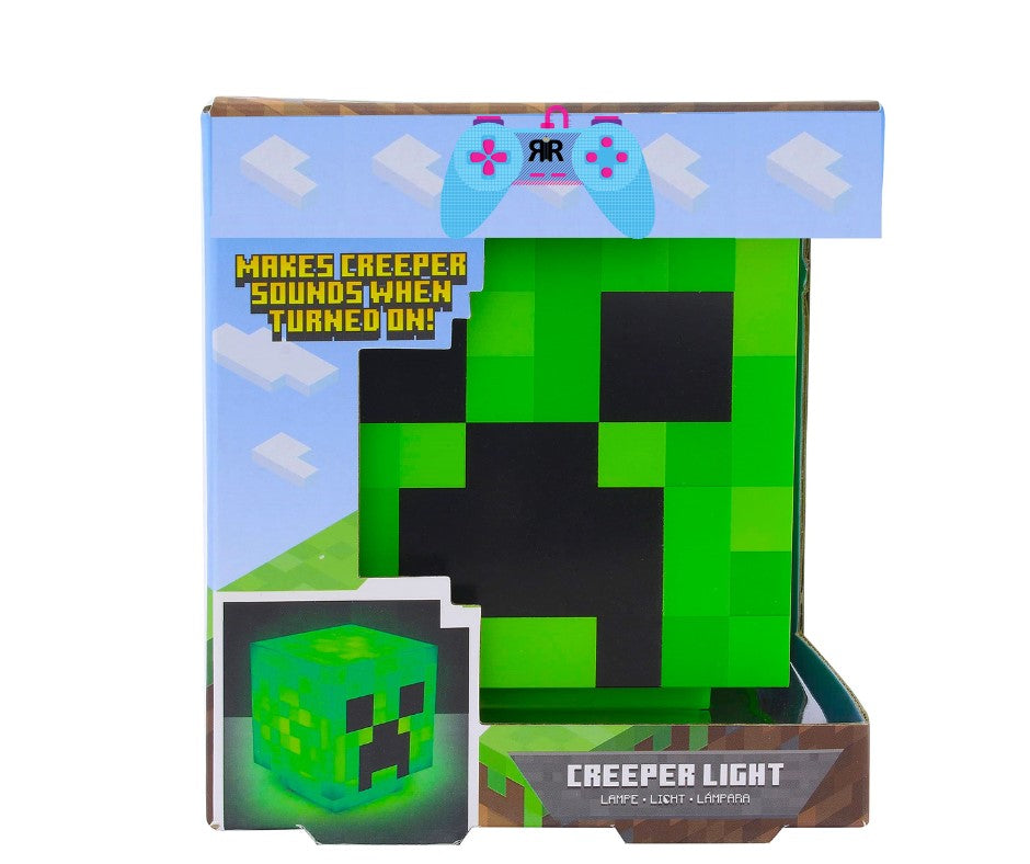 Lampa de veghe Creeper din Lumea Virtuala RIR®, cu lumina led si cablu incarcare USB