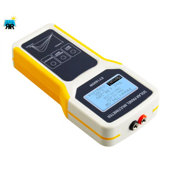 Multimetru Digital pentru Panouri Solare EY1600W RIR®– Masurare MPPT, Putere 5-1600W, Tensiune 12-60V, Curent 0-60A