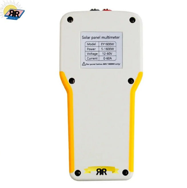 Multimetru Digital pentru Panouri Solare EY1600W RIR®– Masurare MPPT, Putere 5-1600W, Tensiune 12-60V, Curent 0-60A