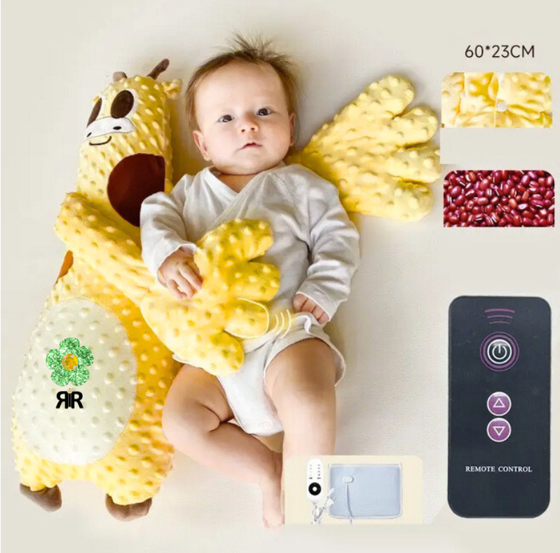 Perna Inteligenta RIR® cu Functie de Bataie Usoara si Terapie Anti-Colici, Telecomanda, USB, Girafa
