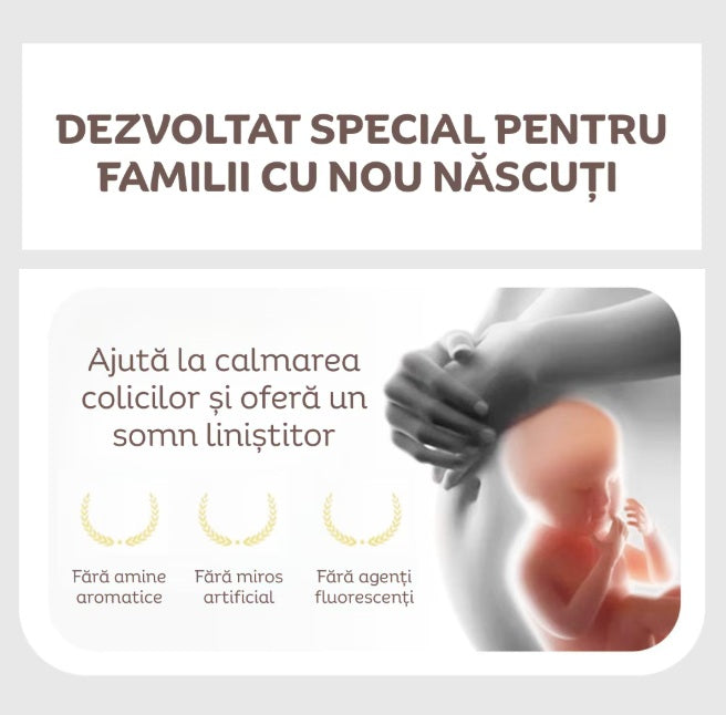 Perna Inteligenta RIR® cu Functie de Bataie Usoara si Terapie Anti-Colici, Telecomanda, USB, Girafa