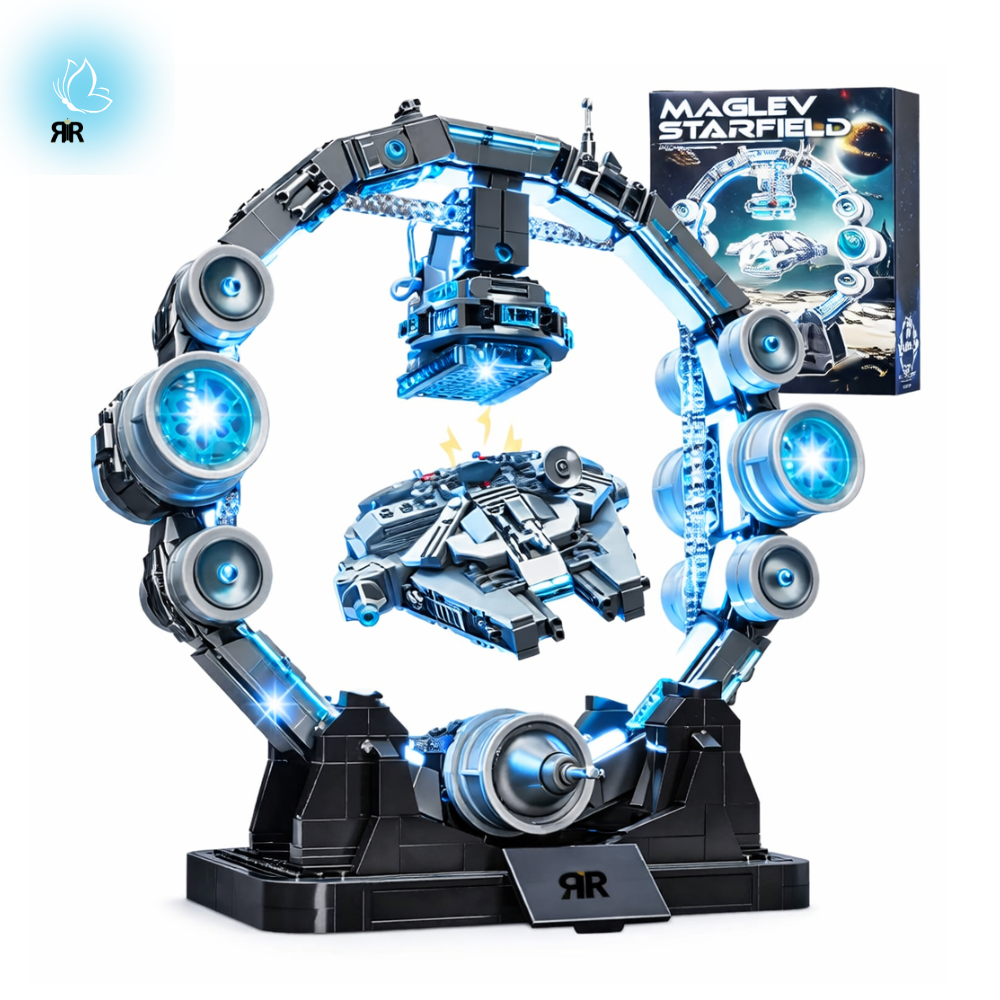 Set de Constructie SF, Nava Spatiala, Levitare Magnetica by RIR@, cu led