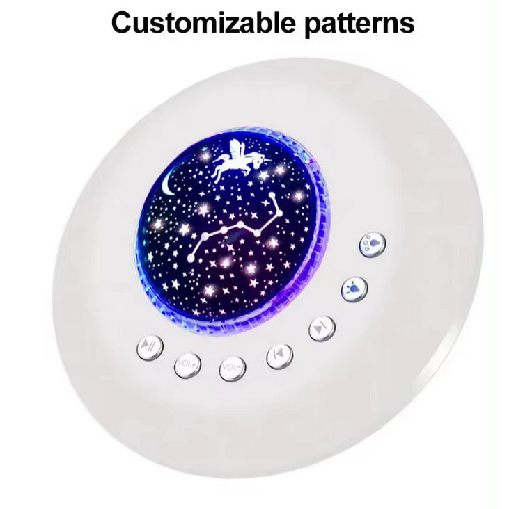 Proiector stelar 2 in 1, cu 34 sunete, 7 Culori LED, Aplicatie mobila prin Wi-Fi