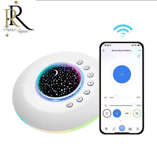 Proiector stelar 2 in 1, cu 34 sunete, 7 Culori LED, Aplicatie mobila prin Wi-Fi