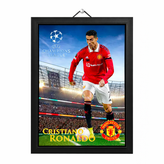 Tablou 3D Lenticular cu Rama RIR®, 30x40 cm, Cristiano Ronaldo