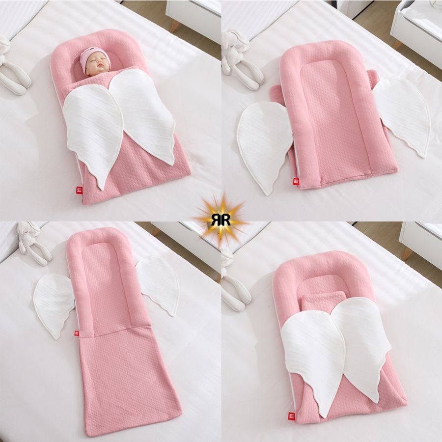 Sac de dormit multifunctional pentru bebelusi, Ingeras RIR@ – 100% bumbac organic, roz