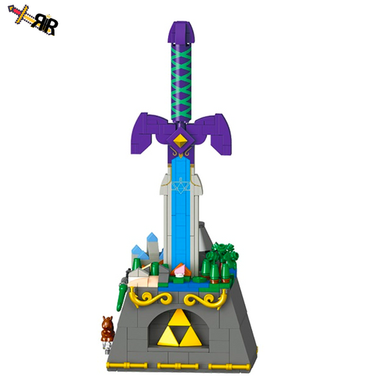 Set blocuri de constructie RIR®, Sabie Legend of Zelda Deluxe Master Sword, 455 piese
