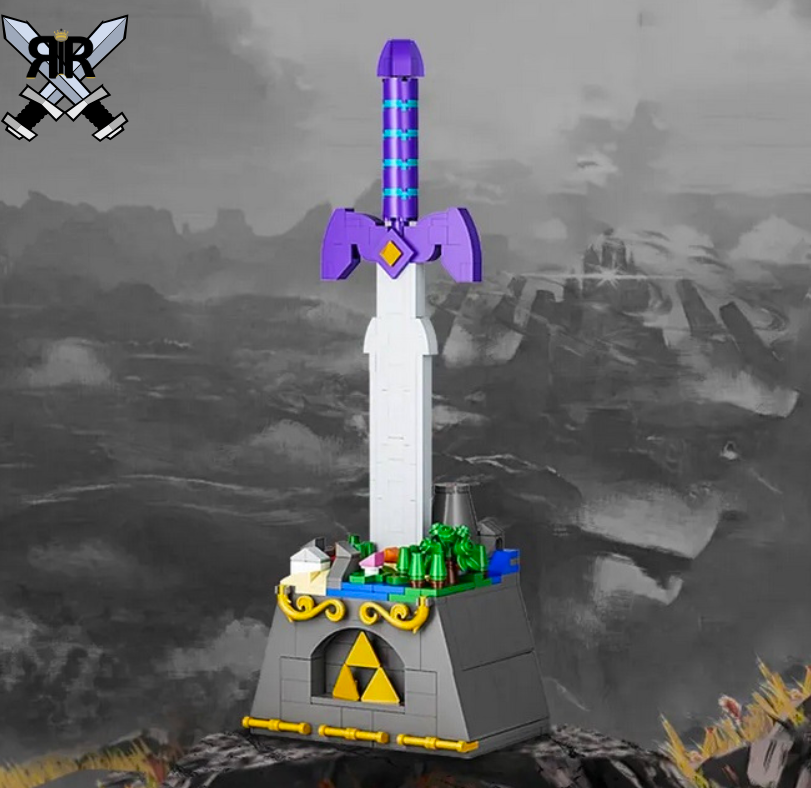 Set blocuri de constructie RIR®, Sabie Legend of Zelda Deluxe Master Sword, 455 piese