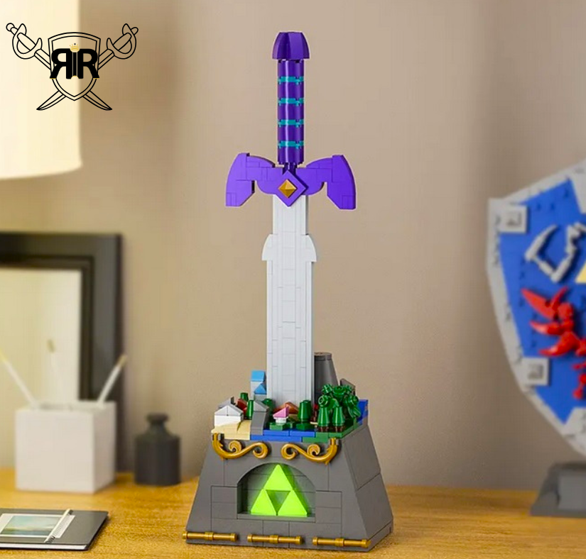 Set blocuri de constructie RIR®, Sabie Legend of Zelda Deluxe Master Sword, 455 piese