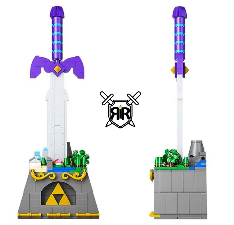 Set blocuri de constructie RIR®, Sabie Legend of Zelda Deluxe Master Sword, 455 piese