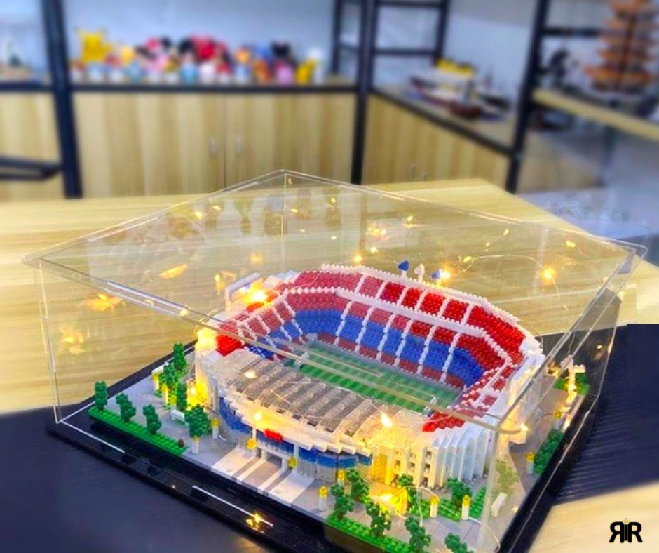 Set blocuri de constructie RIR®, Stadion Camp Nou – FC Barcelona, 3500 piese