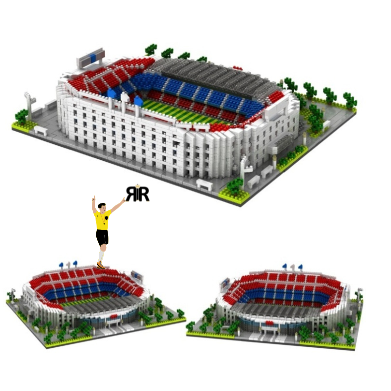 Set blocuri de constructie RIR®, Stadion Camp Nou – FC Barcelona, 3500 piese