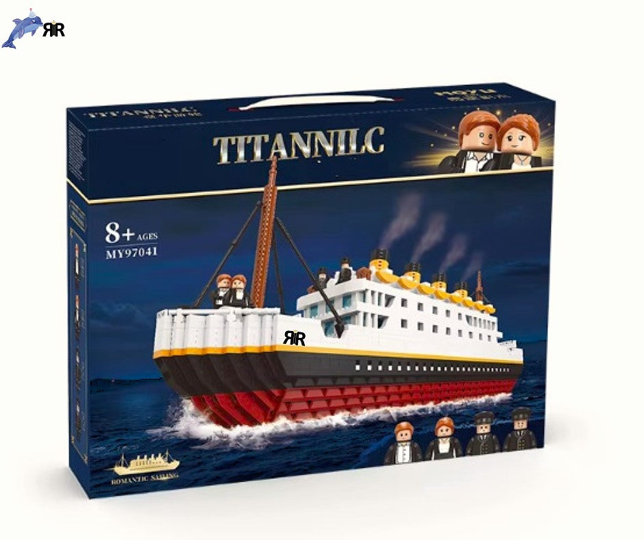 Set blocuri de constructie RIR®, Nava de Croaziera TITANIC de Lux - 2980 piese