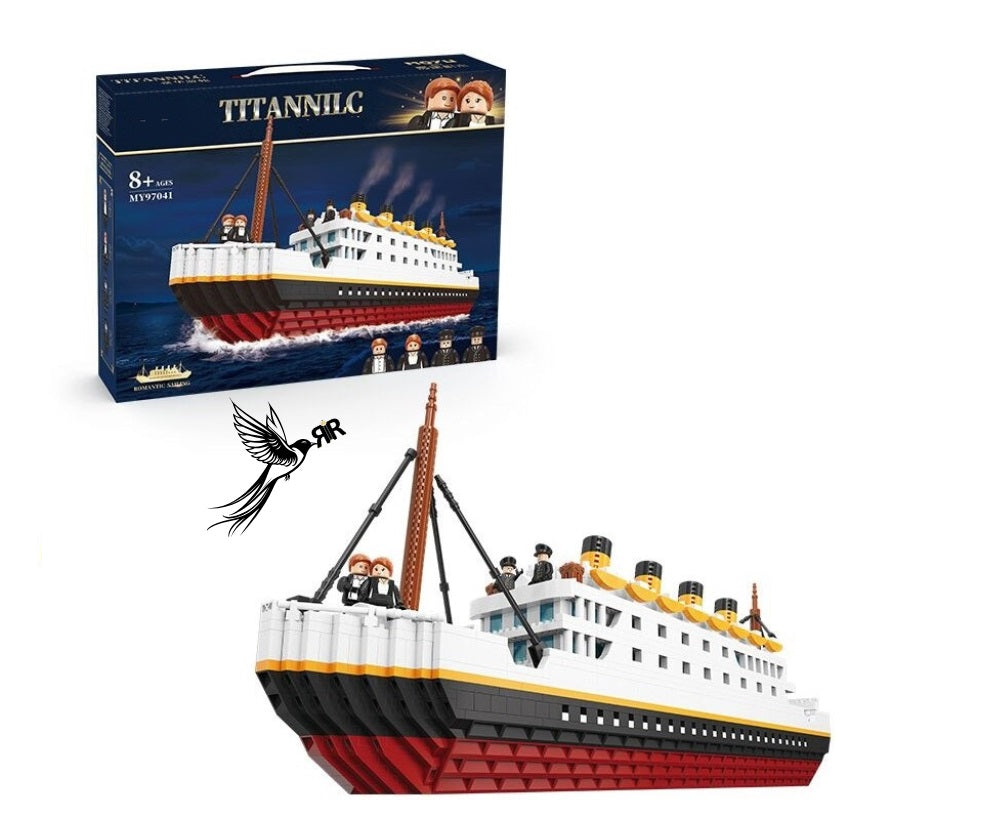 Set blocuri de constructie RIR®, Nava de Croaziera TITANIC de Lux - 2980 piese